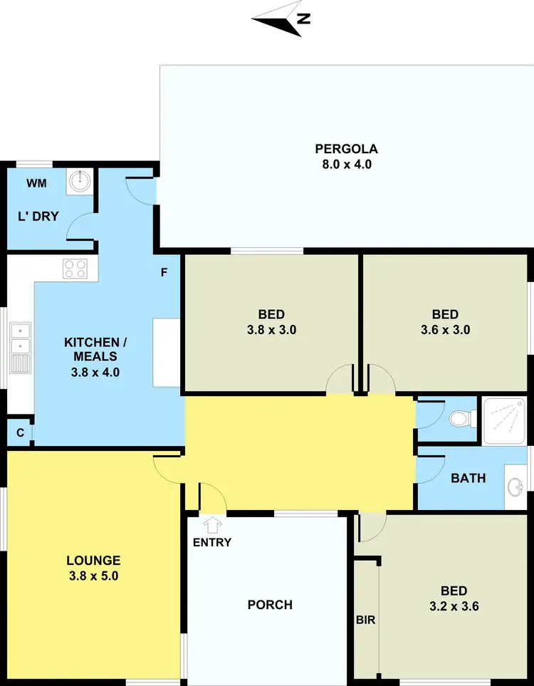 Floorplan of Homely house listing, 32 Chelsey Street, Ardeer VIC 3022