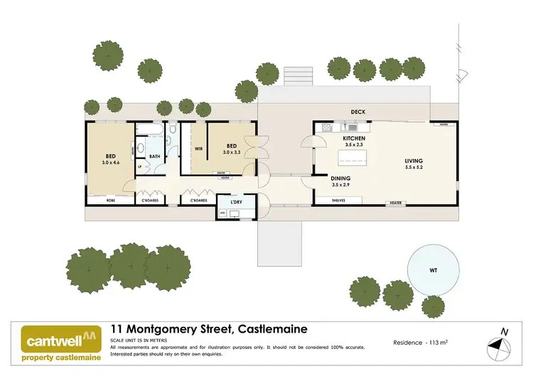 Floorplan of Homely house listing, 11 Montgomery Street, Castlemaine VIC 3450