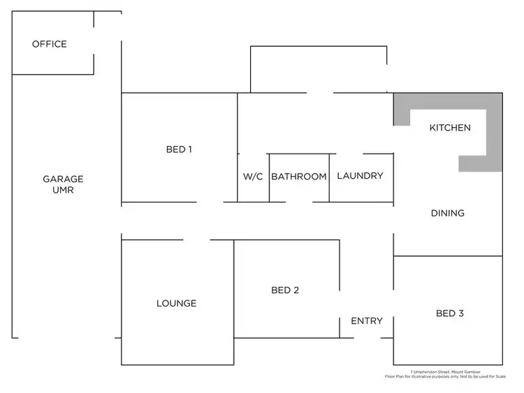 Floorplan of Homely house listing, 7 Umpherston Street, Mount Gambier SA 5290