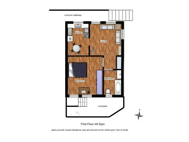 Floorplan of Homely unit listing, 5/100 Butterfield Street, Herston QLD 4006