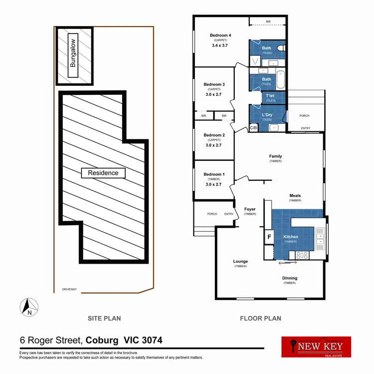 Floorplan of Homely house listing, 6 Rogers Street, Coburg VIC 3058