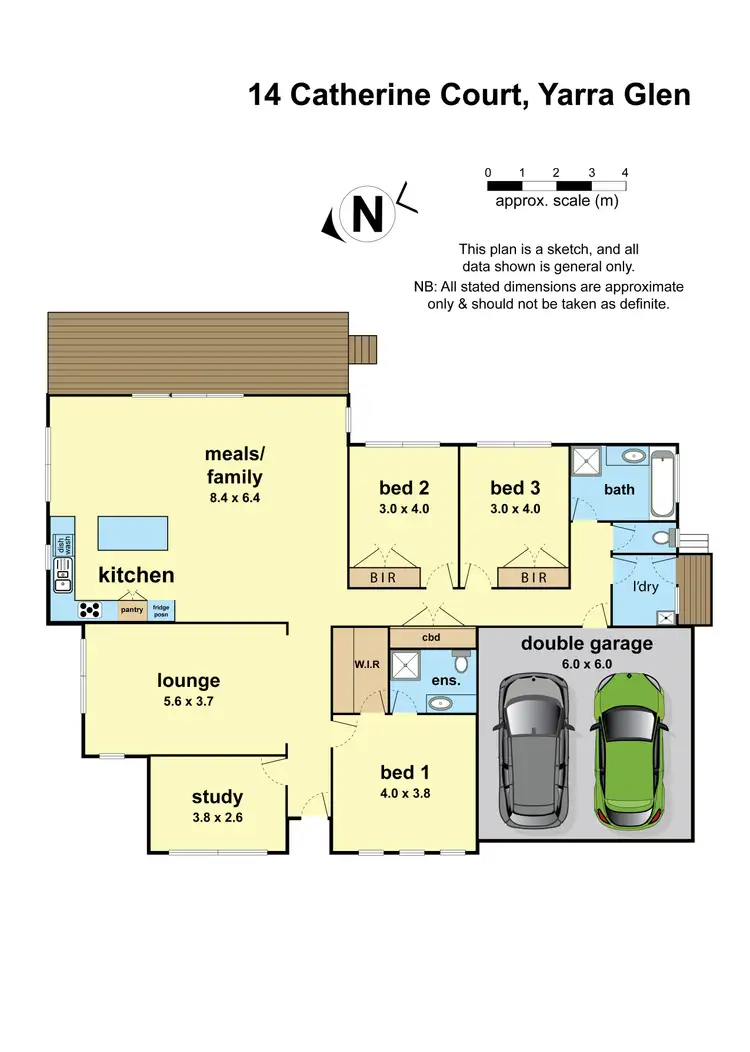 Floorplan of Homely house listing, 14 Catherine Court, Yarra Glen VIC 3775