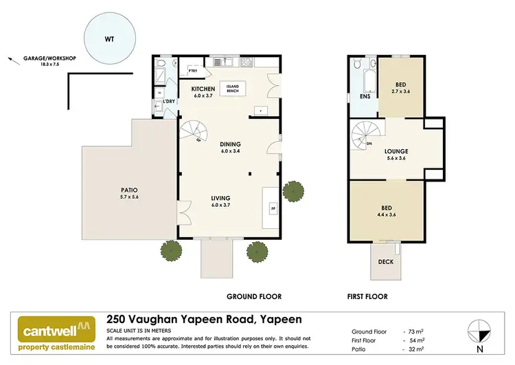 Floorplan of Homely house listing, 250 Vaughan Road, Yapeen VIC 3451
