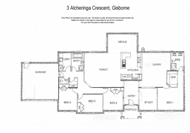 Floorplan of Homely house listing, 3 Alcheringa Crescent, Gisborne VIC 3437