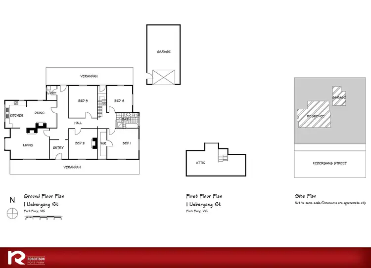 Floorplan of Homely house listing, 1 Uebergang Street, Port Fairy VIC 3284