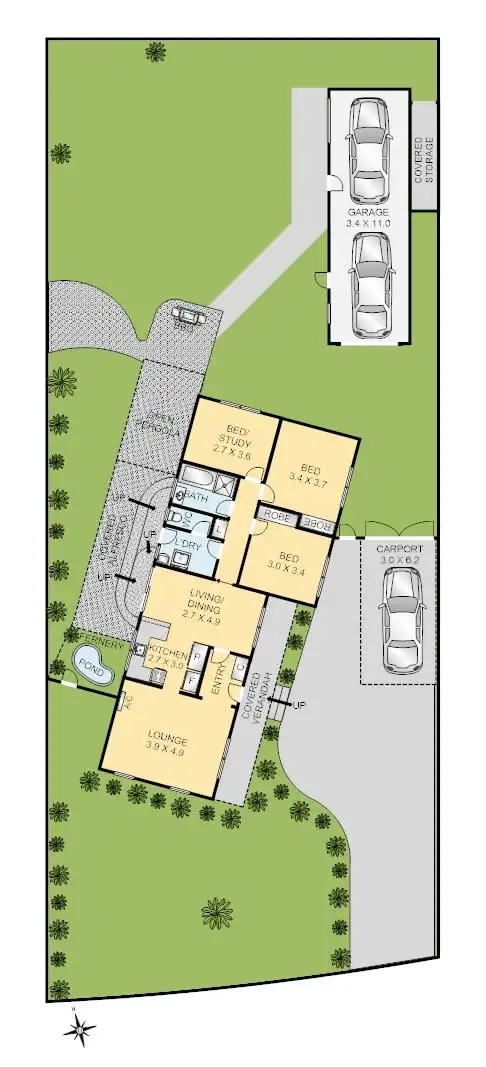 Floorplan of Homely house listing, 16 Lewis court, Grovedale VIC 3216