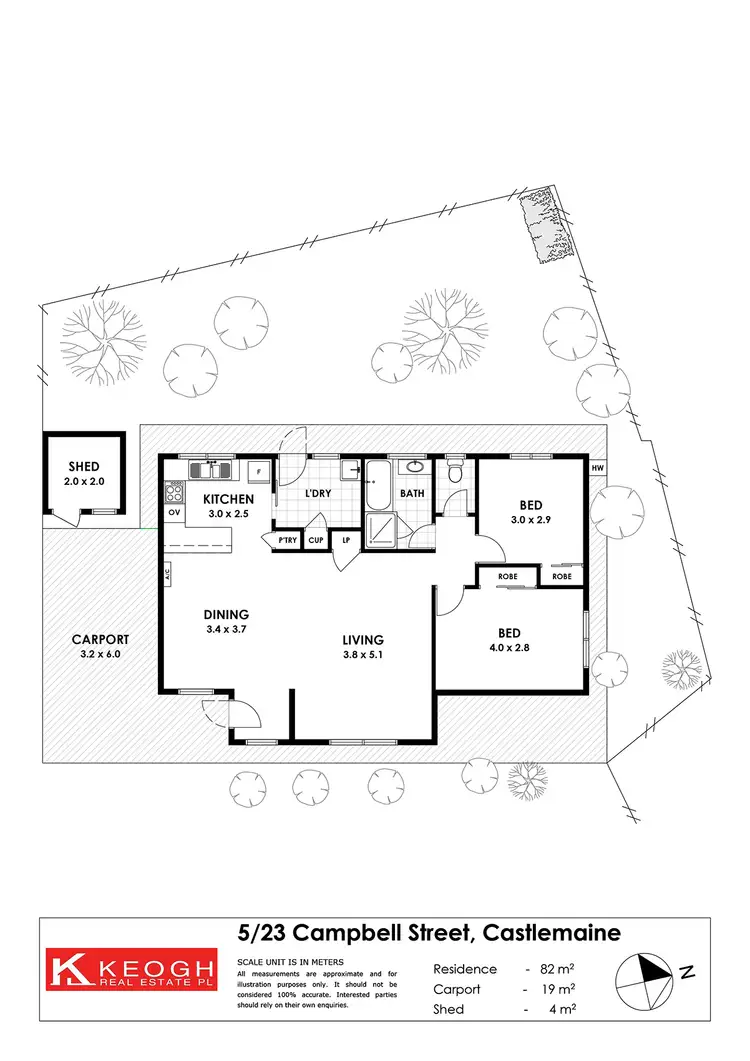 Floorplan of Homely house listing, 5/23 Campbell Street, Castlemaine VIC 3450