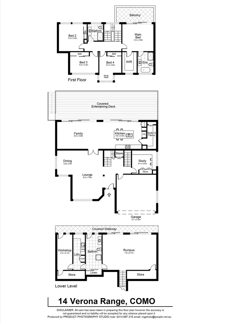 Floorplan of Homely house listing, 14 Verona Range, Como NSW 2226