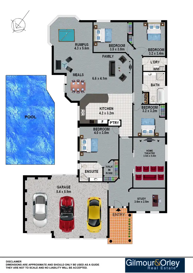 Floorplan of Homely house listing, 107 Craigmore Drive, Kellyville NSW 2155