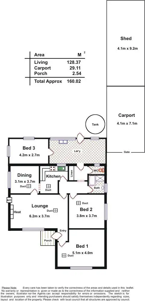 Floorplan of Homely house listing, 22 Galway Avenue, North Plympton SA 5037
