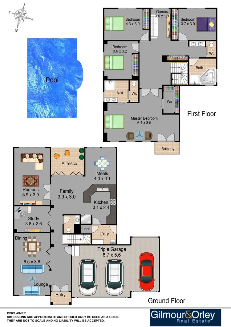 Floorplan of Homely house listing, 7 Fintry Court, Kellyville NSW 2155