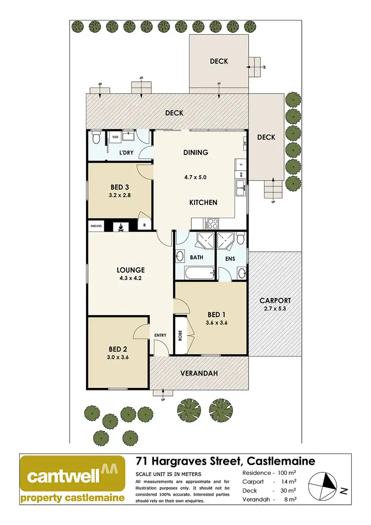 Floorplan of Homely house listing, 71 Hargraves Street, Castlemaine VIC 3450
