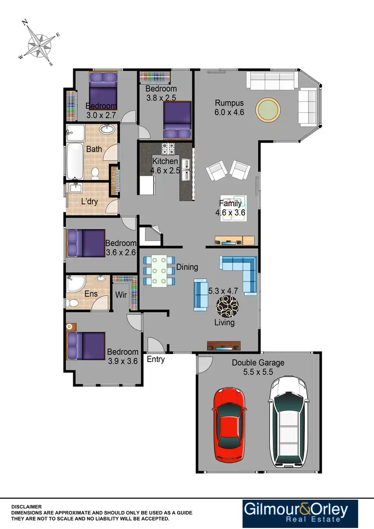 Floorplan of Homely house listing, 5 Austen Place, Kellyville NSW 2155