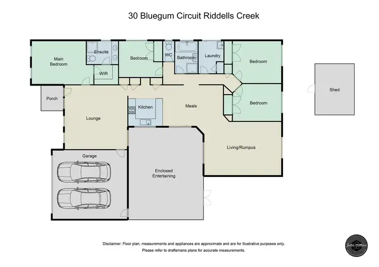 Floorplan of Homely house listing, 30 Bluegum Circuit, Riddells Creek VIC 3431