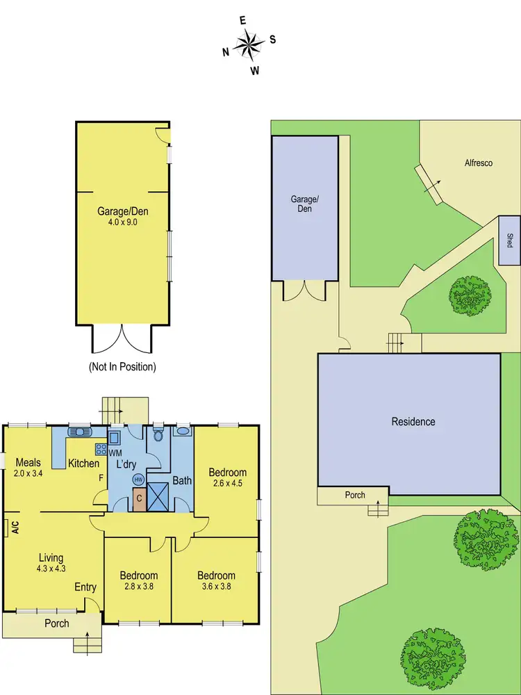 Floorplan of Homely house listing, 12 Oregon Avenue, Corio VIC 3214