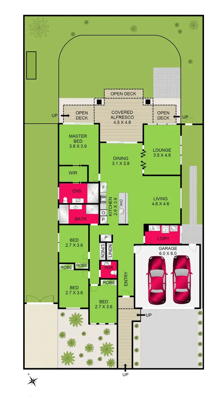 Floorplan of Homely house listing, 37 Curzon Drive, Ocean Grove VIC 3226