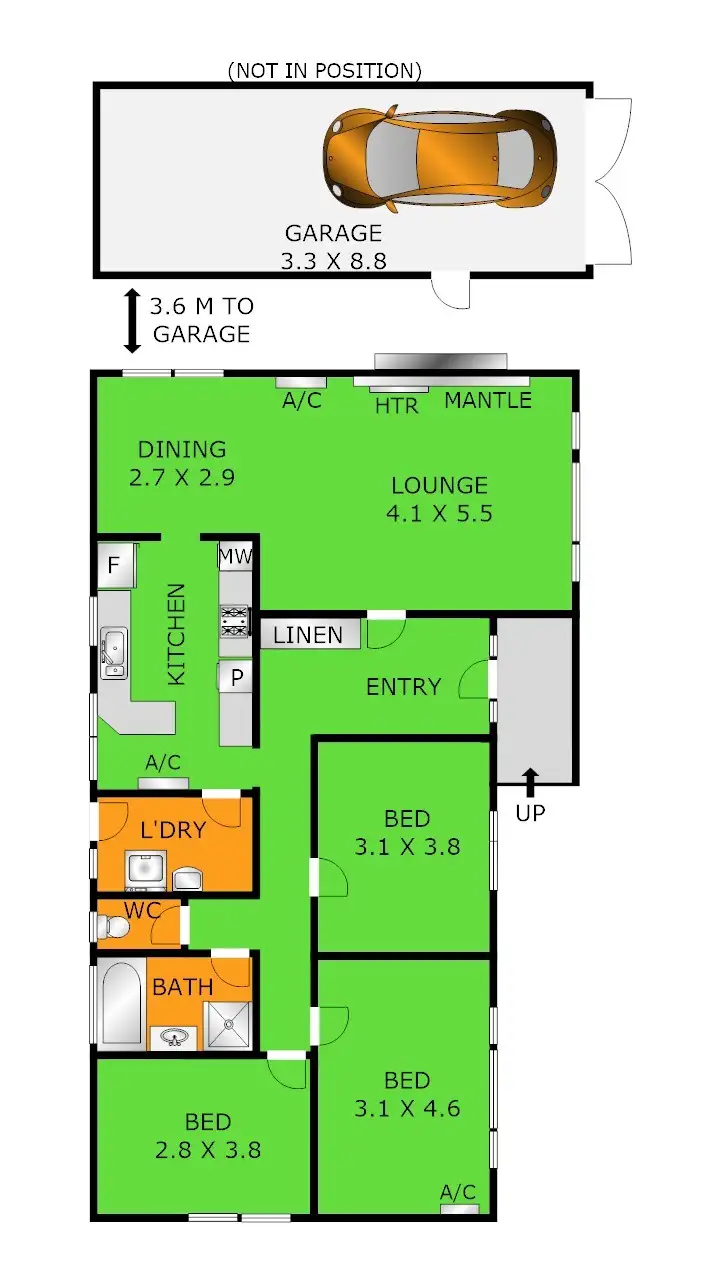 Floorplan of Homely house listing, 71 Wilsons Road, Newcomb VIC 3219