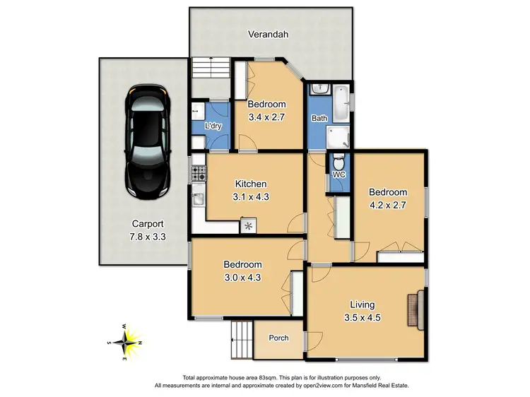 Floorplan of Homely house listing, 23 Finlason Street, Mansfield VIC 3722