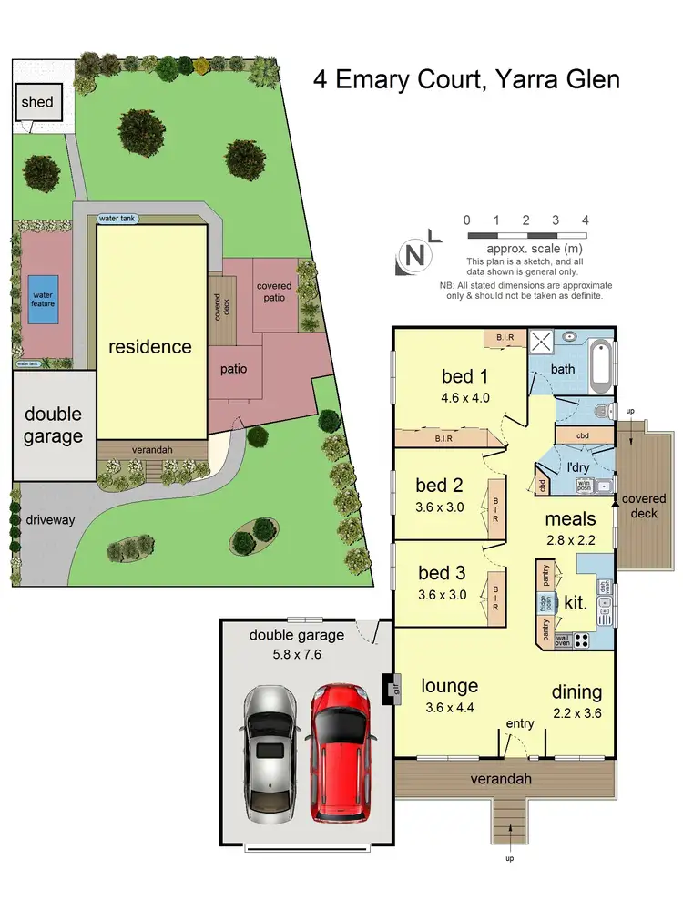 Floorplan of Homely house listing, 4 Emary Court, Yarra Glen VIC 3775