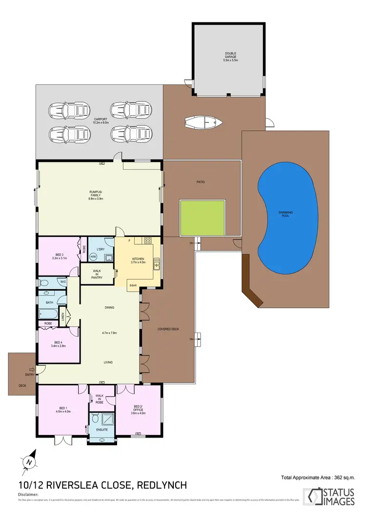 Floorplan of Homely house listing, 10-12 Riverslea Close, Redlynch QLD 4870