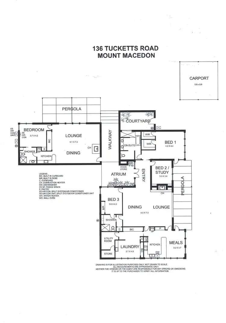 Floorplan of Homely rural property listing, 136 Tucketts Road, Mount Macedon VIC 3441