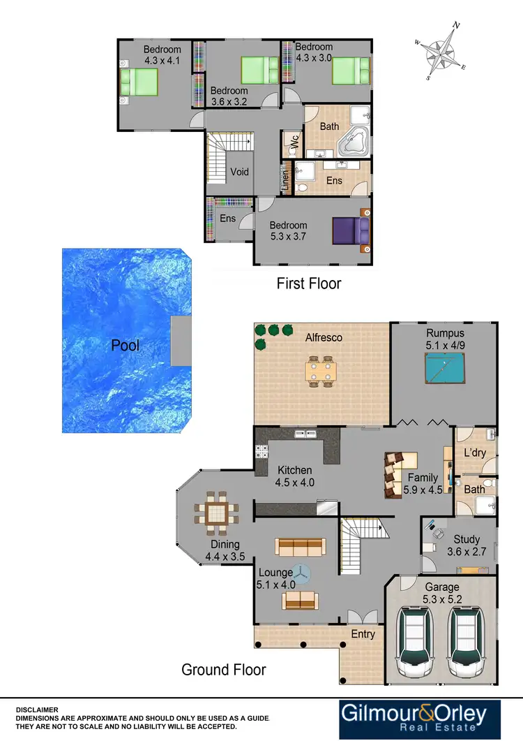 Floorplan of Homely house listing, 11 Wildflower Place, Kellyville NSW 2155