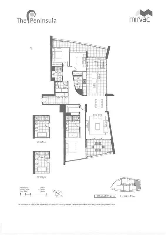Floorplan of Homely apartment listing, 808/96 Bow River, Burswood WA 6100