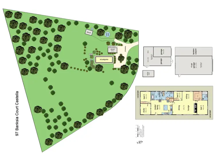 Floorplan of Homely house listing, 97 Banksia Court, Castella VIC 3777
