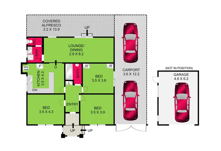 Floorplan of Homely house listing, 35 Oxford Street, Whittington VIC 3219