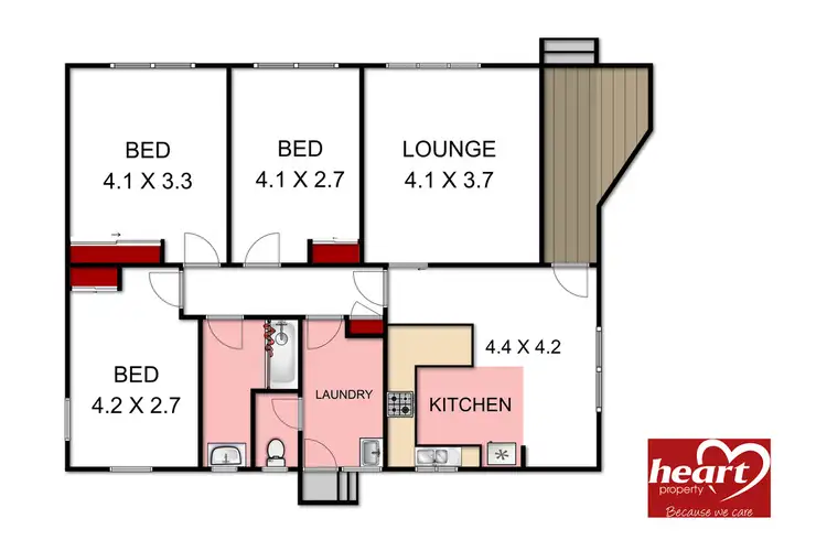 Floorplan of Homely house listing, 13 Pine Grove, Sale VIC 3850