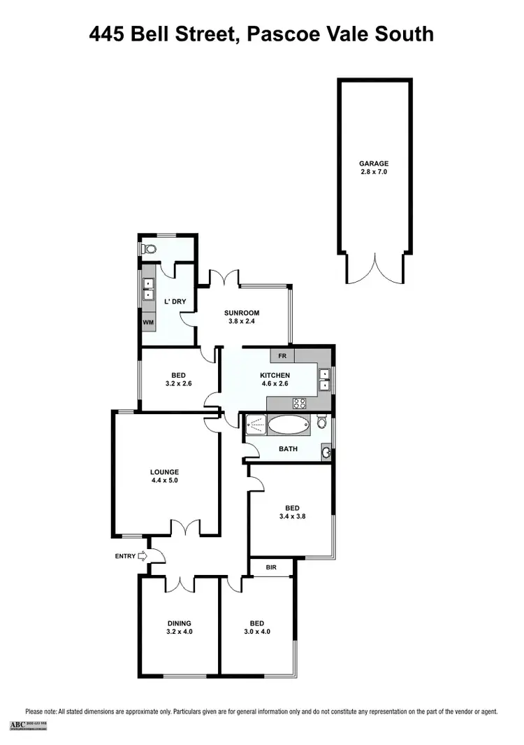 Floorplan of Homely house listing, 445 Bell Street, Pascoe Vale South VIC 3044