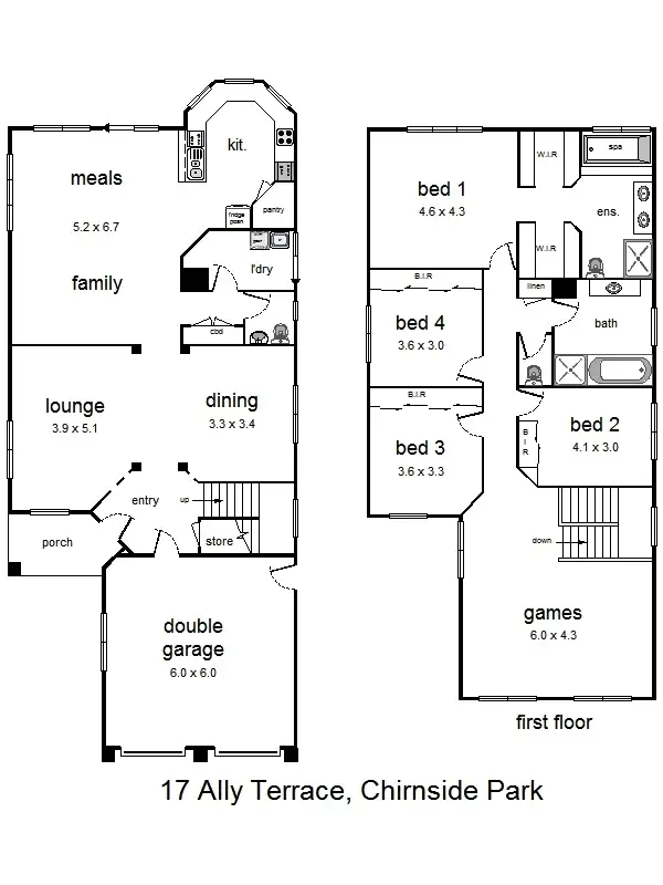 Floorplan of Homely house listing, 17 Ally Terrace, Chirnside Park VIC 3116