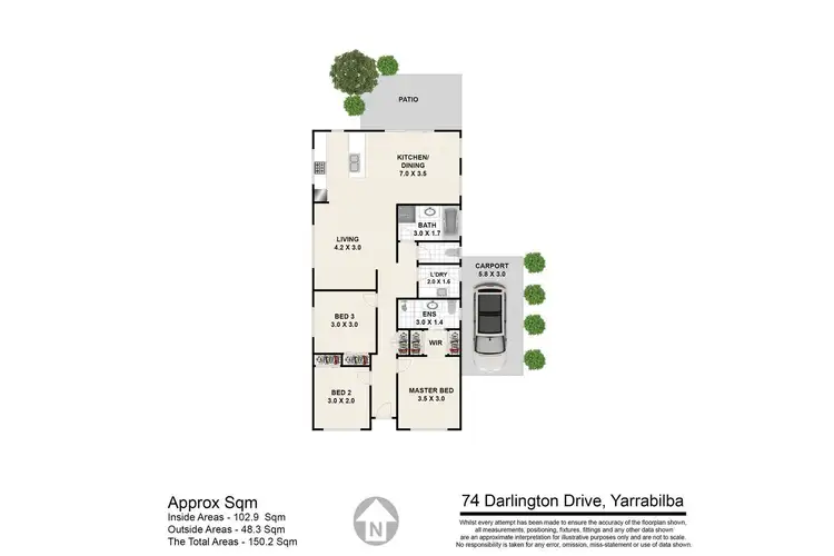 Floorplan of Homely house listing, 74 Darlington Drive, Yarrabilba QLD 4207