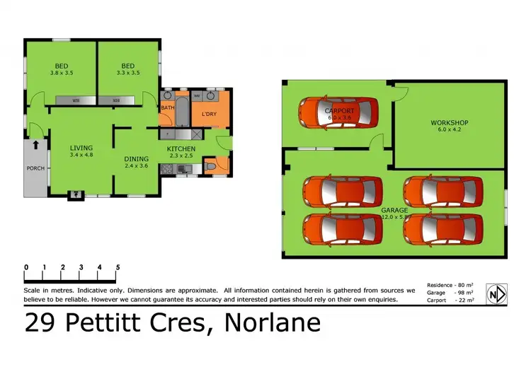 Floorplan of Homely house listing, 29 Pettitt Crescent, Norlane VIC 3214