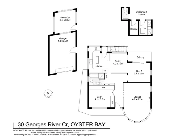 Floorplan of Homely house listing, 30 Georges River Crescent, Oyster Bay NSW 2225