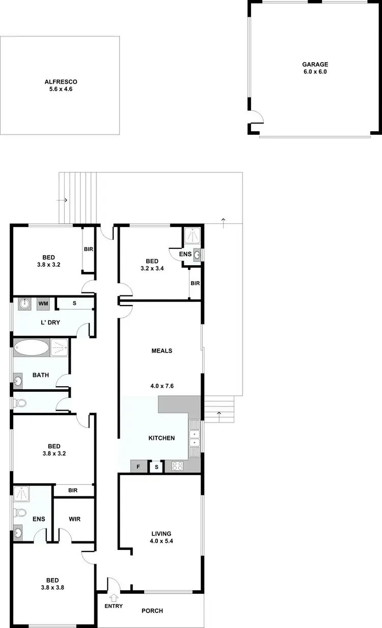 Floorplan of Homely house listing, 7 Ashleigh Crescent, Meadow Heights VIC 3048