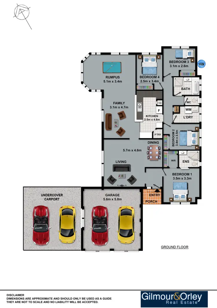 Floorplan of Homely house listing, 34 Friendship Avenue, Kellyville NSW 2155