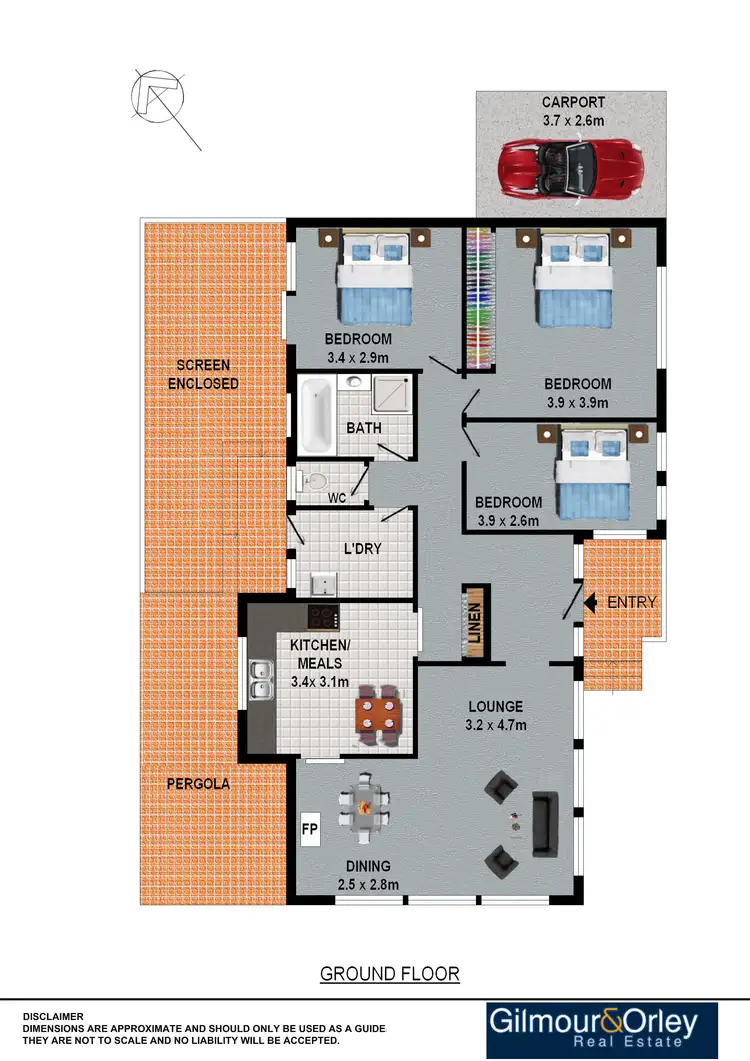 Floorplan of Homely house listing, 7 King Place, Kings Langley NSW 2147