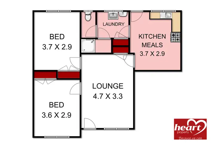 Floorplan of Homely unit listing, 7/110 Fitzroy St, Sale VIC 3850