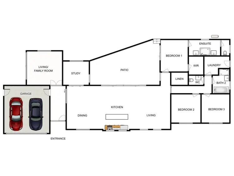 Floorplan of Homely house listing, 2 Atkins Cresent, Port Fairy VIC 3284