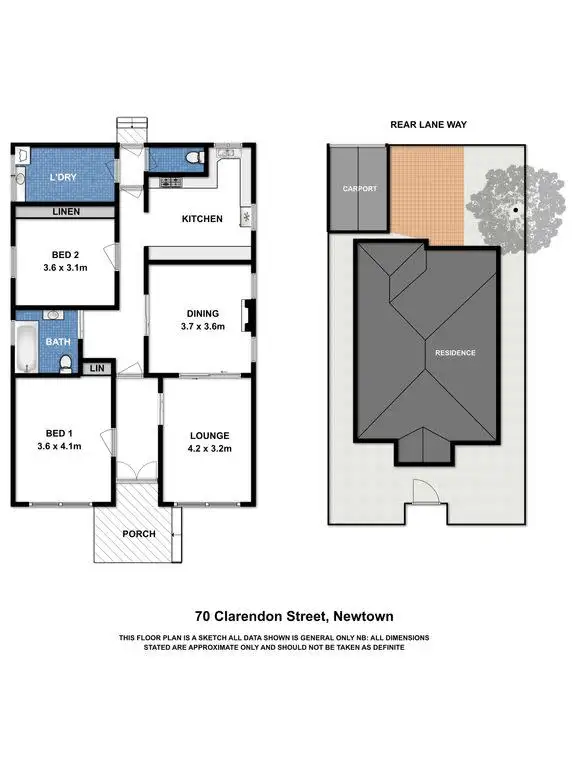 Floorplan of Homely house listing, 70 Clarendon Street, Newtown VIC 3220