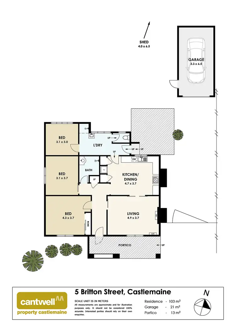 Floorplan of Homely house listing, 5 Britton Street, Castlemaine VIC 3450