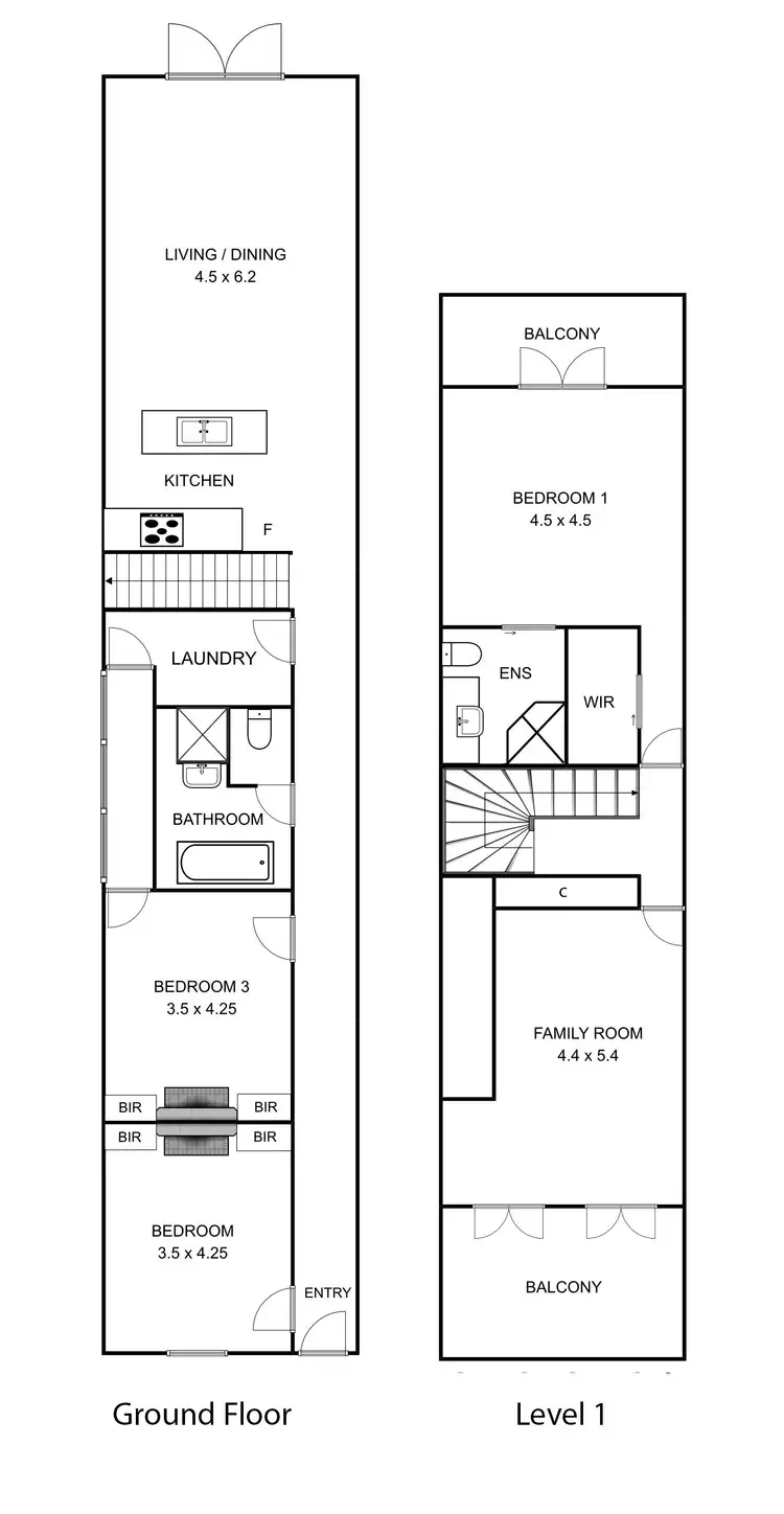 Floorplan of Homely house listing, 242 Danks Street, Albert Park VIC 3206