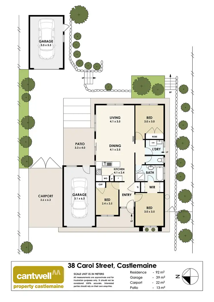 Floorplan of Homely house listing, 38 Carol Street, Castlemaine VIC 3450