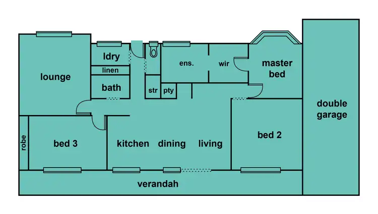 Floorplan of Homely house listing, 3 Clayton Street, Ballarat VIC 3350