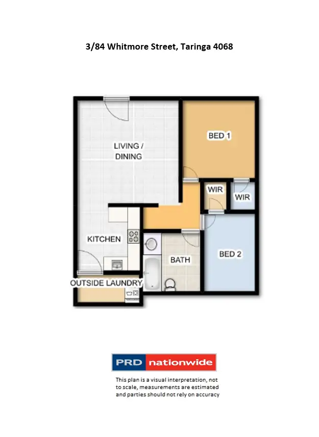 Floorplan of Homely unit listing, 3/84 Whitmore Street, Taringa QLD 4068