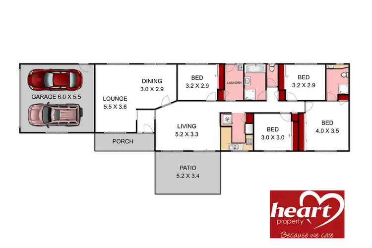 Floorplan of Homely house listing, 5 Pelican Court, Sale VIC 3850