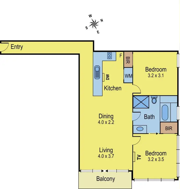 Floorplan of Homely apartment listing, 210/6-8 Bellerine Street, Geelong VIC 3220