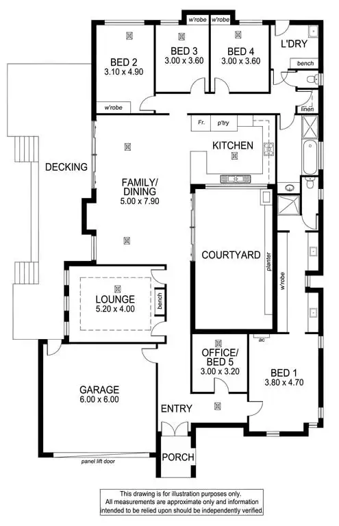 Floorplan of Homely house listing, 61 DALKEITH DRIVE, Mount Gambier SA 5290