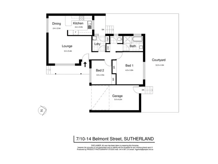Floorplan of Homely villa listing, 7/10-14 Belmont Street, Sutherland NSW 2232